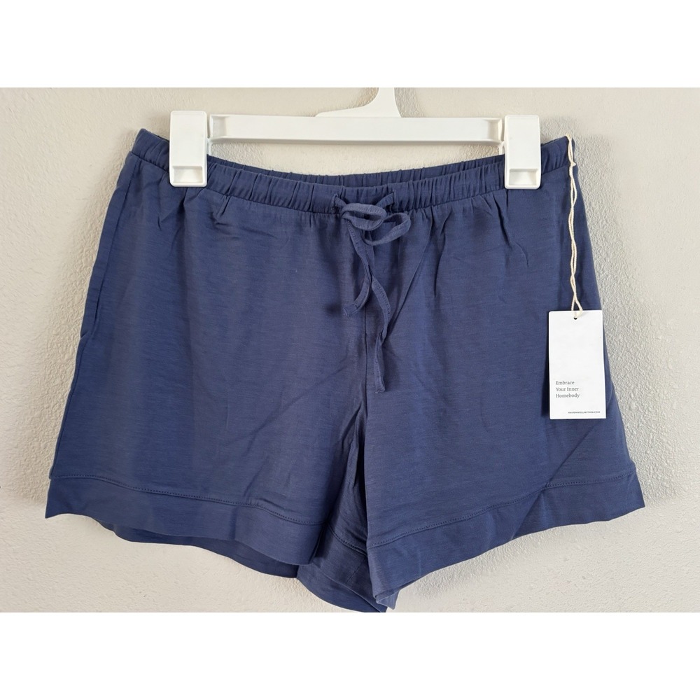Haven Well Within Tencel Lyocell Lounge Shorts Blue Size S NWT